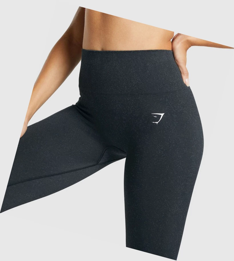 Leggins Gymshark Adapt Fleck Seamless High Waisted Mujer Negros | WLBYOEP-53