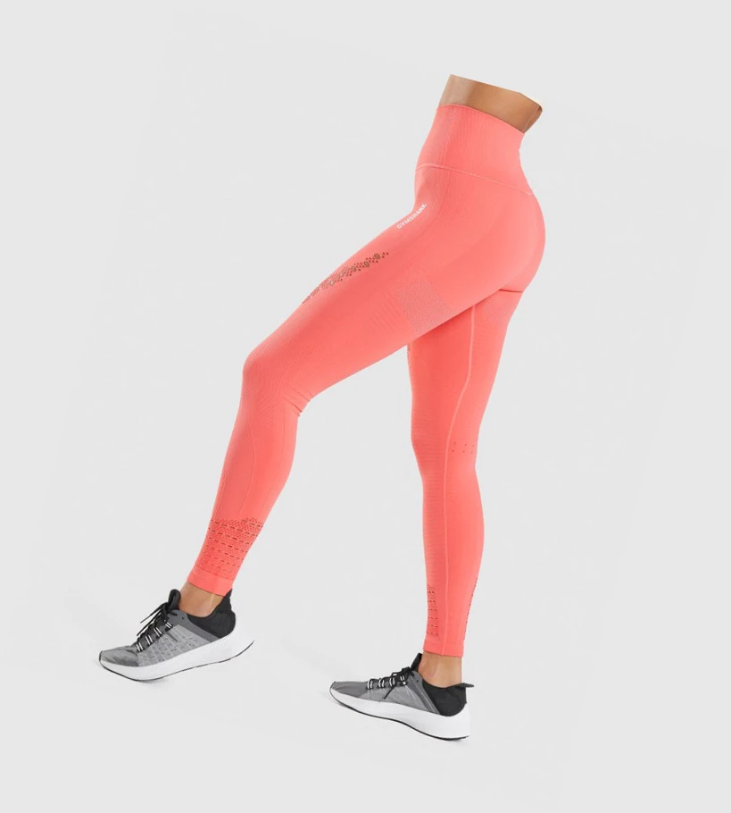 Leggins Gymshark Energy Seamless High Waisted Mujer Rosas | ICJHEBF-68