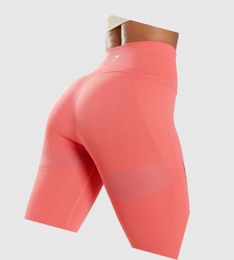 Leggins Gymshark Energy Seamless High Waisted Mujer Rosas | ICJHEBF-68