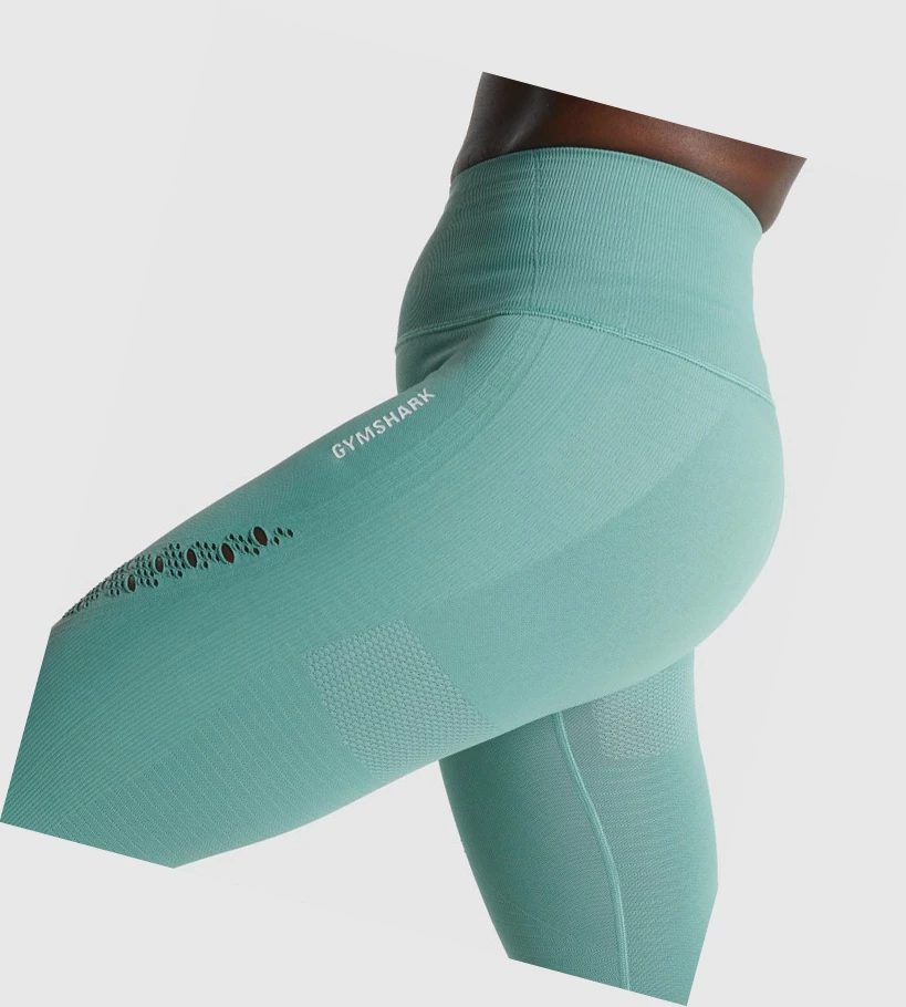 Leggins Gymshark Energy Seamless High Waisted Mujer Verdes Claro | IDFQUYR-49