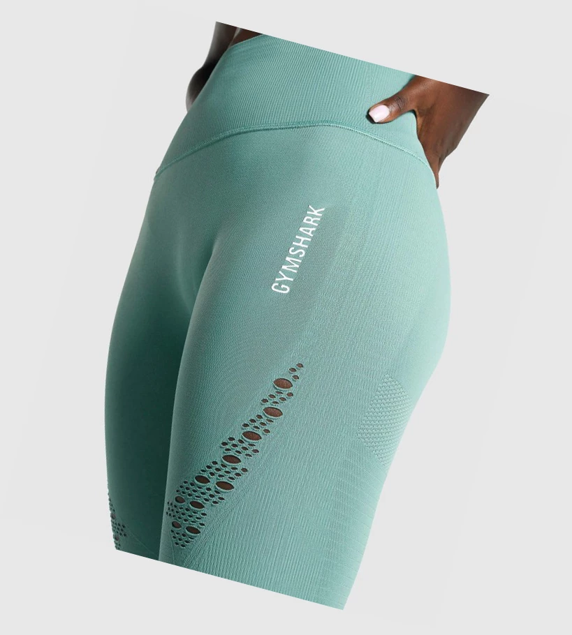 Leggins Gymshark Energy Seamless High Waisted Mujer Verdes Claro | IDFQUYR-49