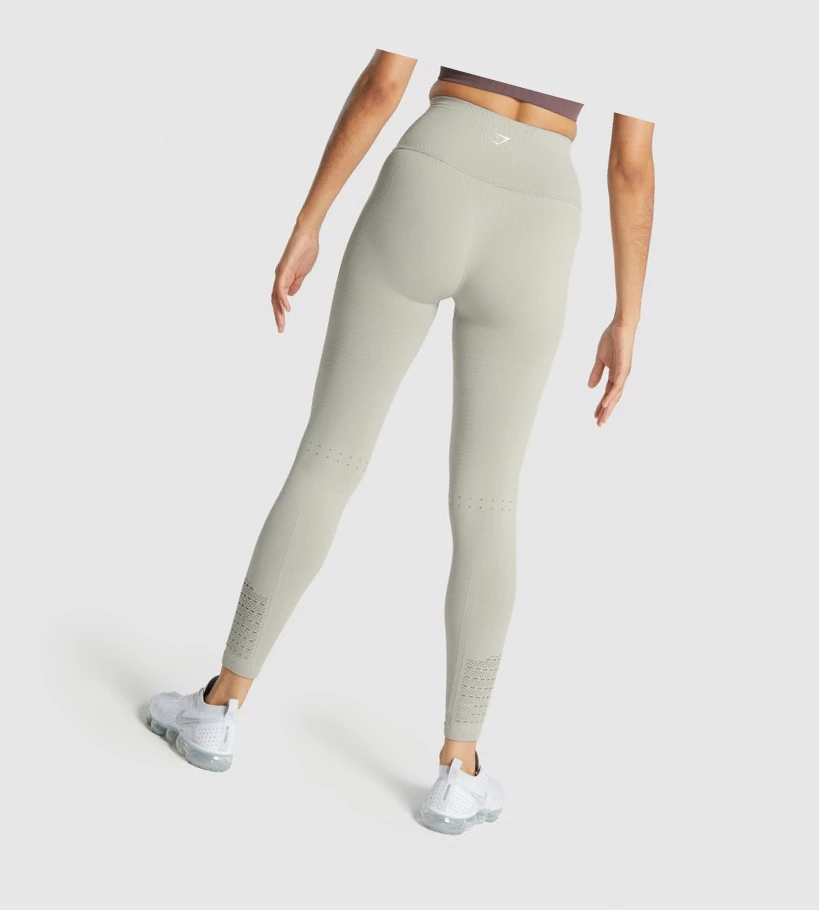 Leggins Gymshark Energy Seamless High Waisted Mujer Grises Claro | MXEWSYV-56