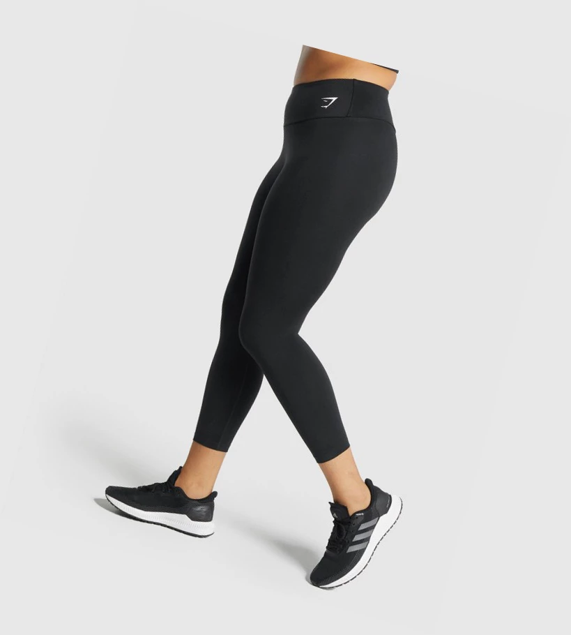 Leggins Gymshark Entrenamiento 7/8 High Waisted Mujer Negros | CNWJEPX-58