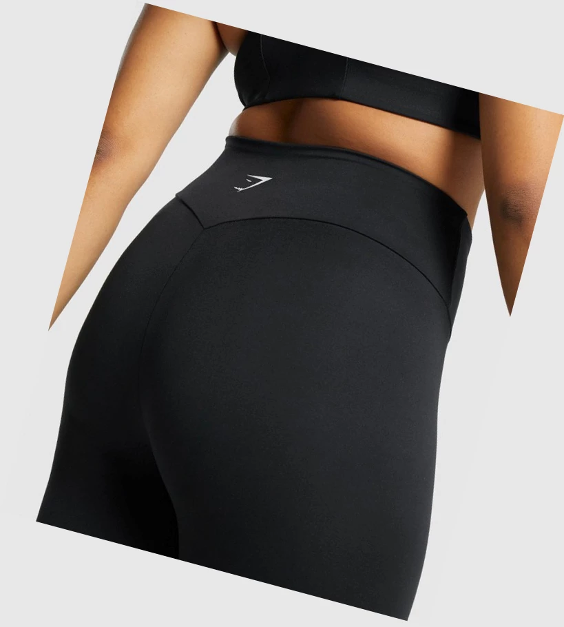 Leggins Gymshark Entrenamiento 7/8 High Waisted Mujer Negros | CNWJEPX-58