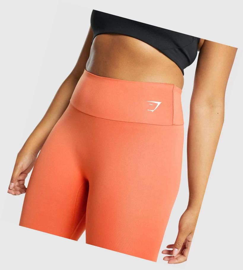 Leggins Gymshark Entrenamiento 7/8 High Waisted Mujer Naranjas | GJSFNEX-98