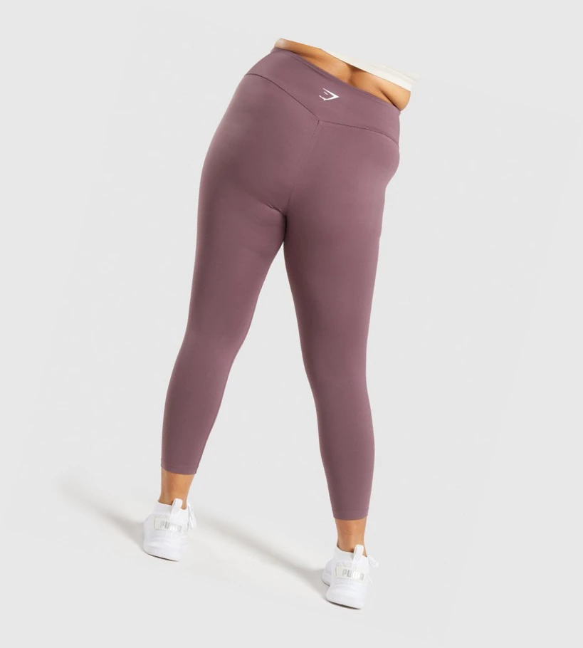 Leggins Gymshark Entrenamiento 7/8 High Waisted Mujer Marrom | GWTFCXR-89