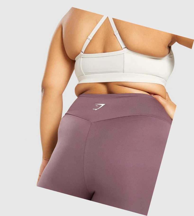 Leggins Gymshark Entrenamiento 7/8 High Waisted Mujer Marrom | GWTFCXR-89