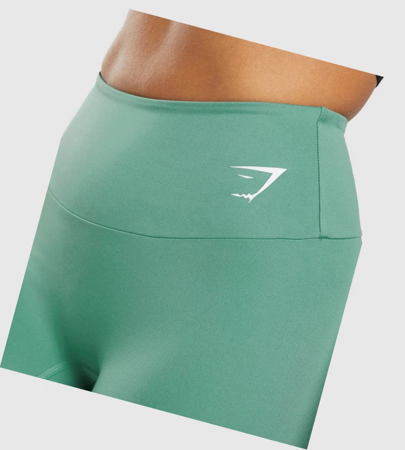 Leggins Gymshark Entrenamiento 7/8 High Waisted Mujer Verdes | IUDTSKE-71