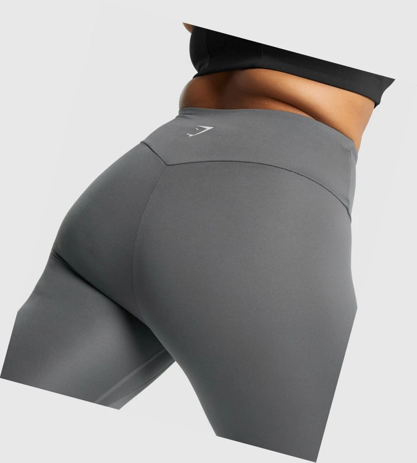 Leggins Gymshark Entrenamiento 7/8 High Waisted Mujer Grises | LSHPWEZ-91