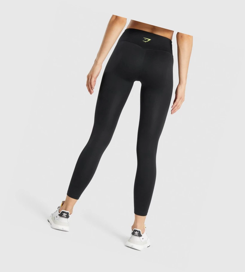 Leggins Gymshark Entrenamiento Estampados High Waisted Mujer Negros | KURAYND-12