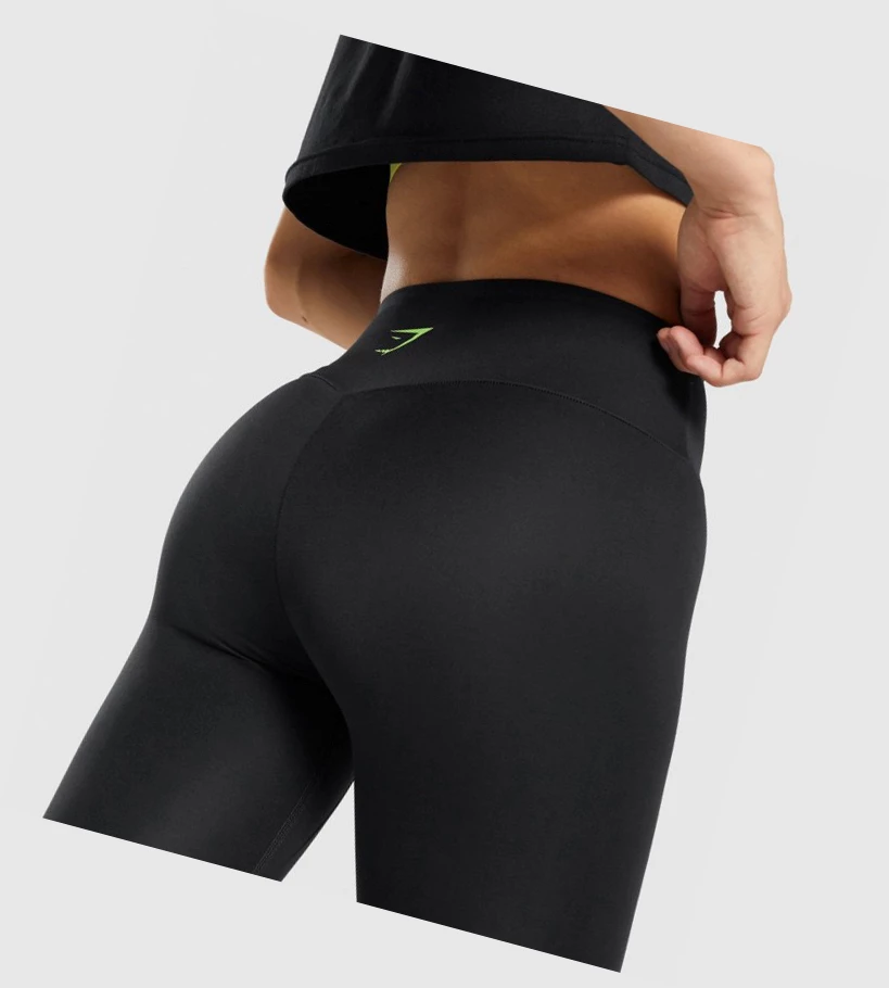 Leggins Gymshark Entrenamiento Estampados High Waisted Mujer Negros | KURAYND-12