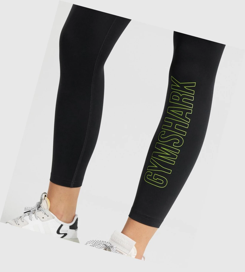 Leggins Gymshark Entrenamiento Estampados High Waisted Mujer Negros | KURAYND-12