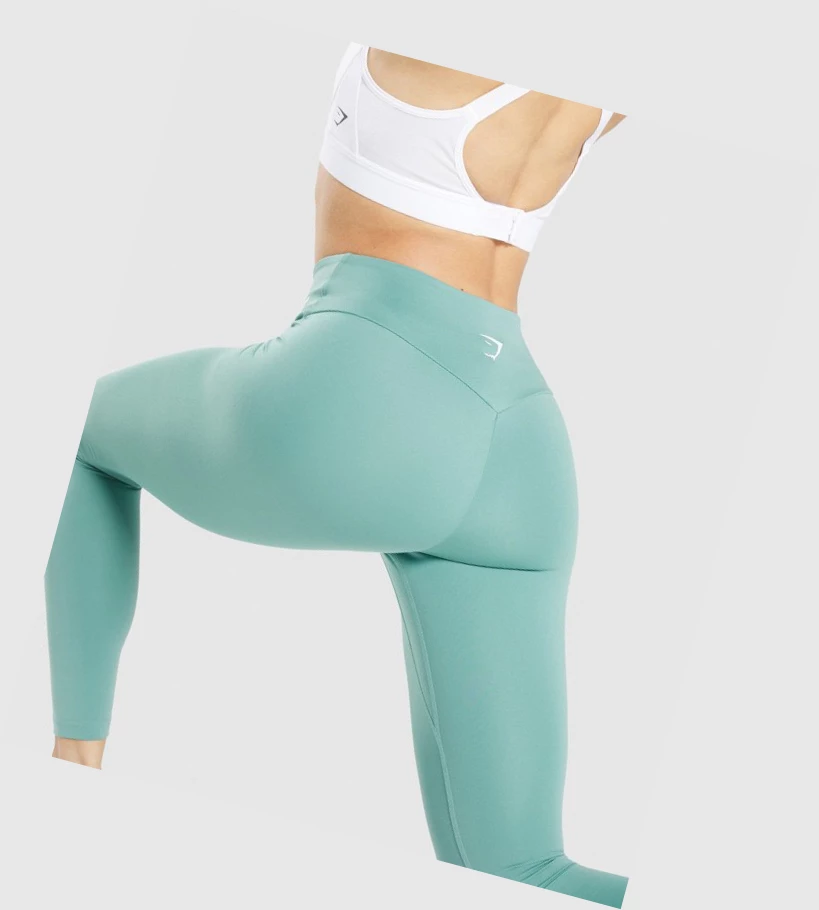 Leggins Gymshark Entrenamiento High Waisted Mujer Verdes Claro | ZFXRGPK-41