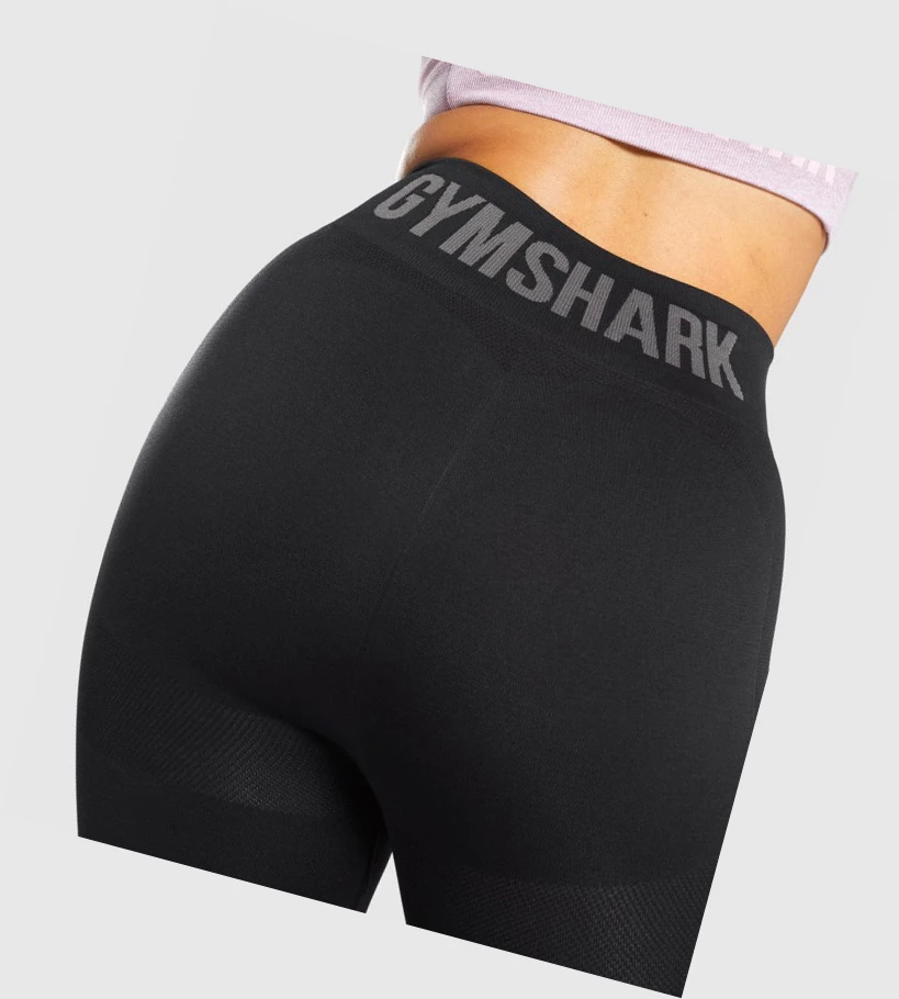 Leggins Gymshark Flex High Waisted Mujer Negros Grises | DCQHGBM-96