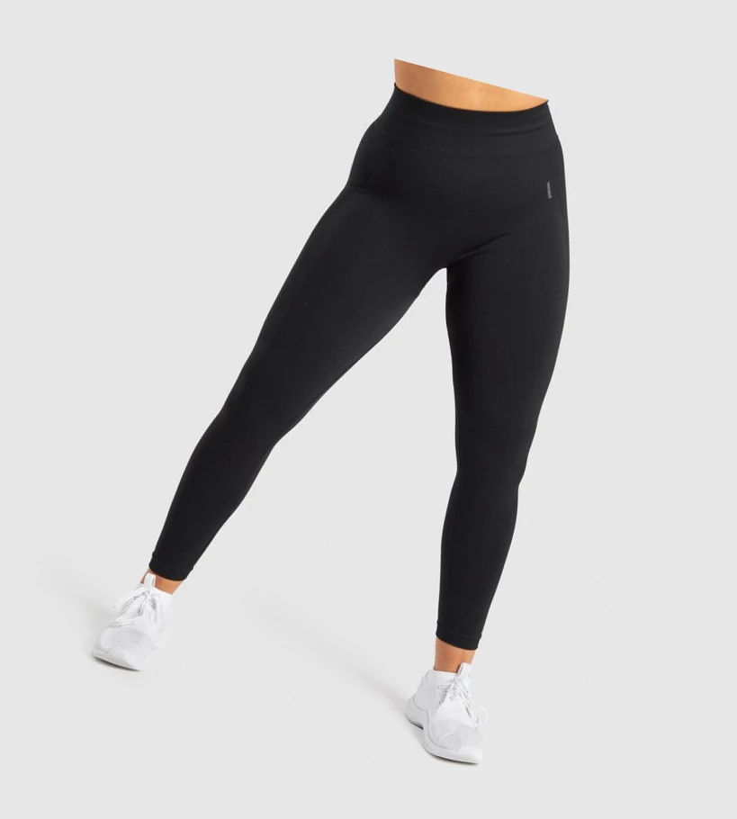 Leggins Gymshark Flex High Waisted Mujer Negros Grises | DCQHGBM-96