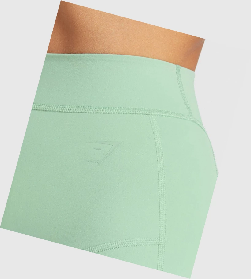 Leggins Gymshark KK Fit 7/8 High Waisted Mujer Verdes | DCGFYPV-75