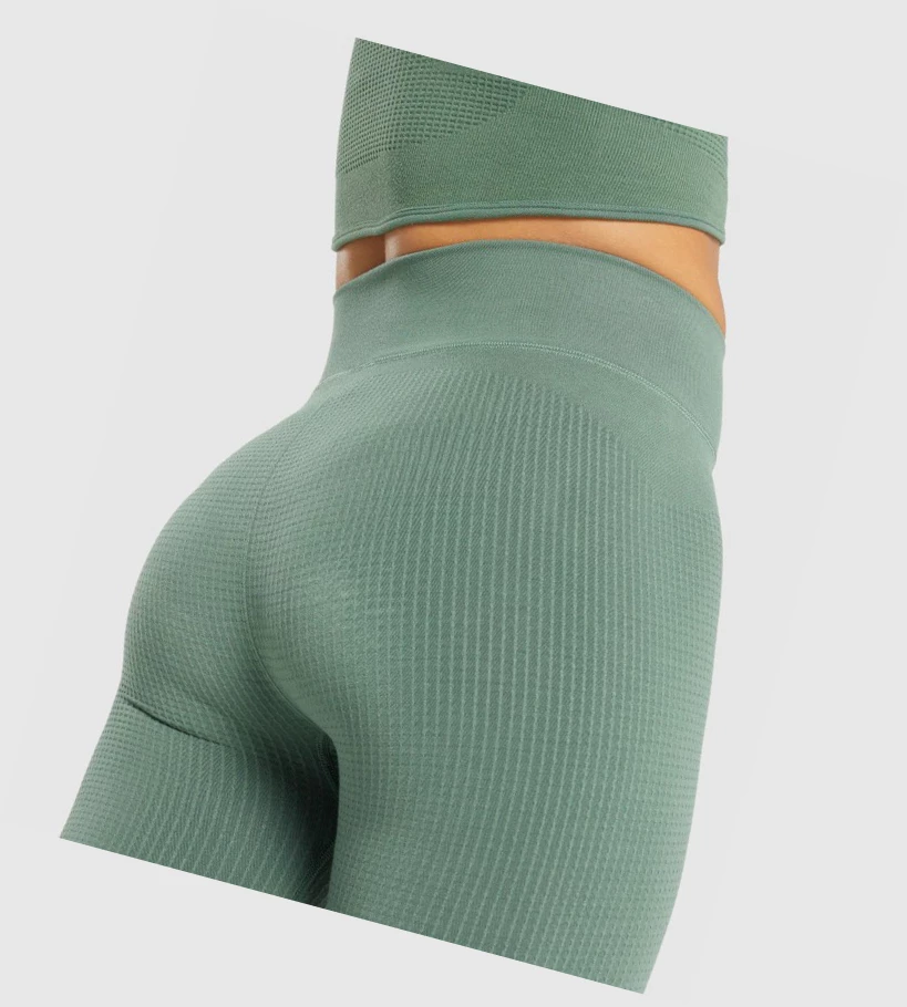 Leggins Gymshark Pause Seamless High Waisted Mujer Verdes | WLGXYUF-08