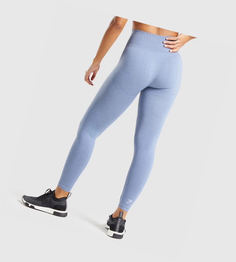 Leggins Gymshark Vital Seamless 2.0 High Waisted Mujer Azules | FWQDZKR-02