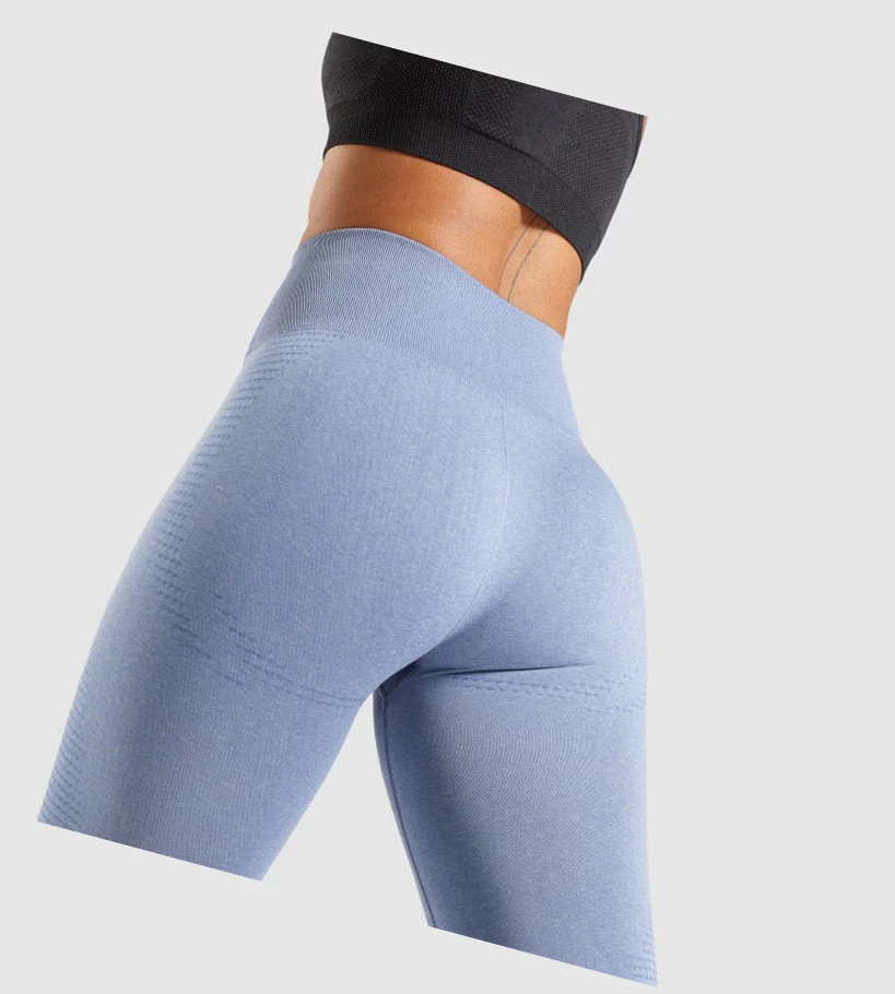 Leggins Gymshark Vital Seamless 2.0 High Waisted Mujer Azules | FWQDZKR-02