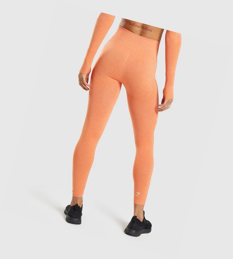 Leggins Gymshark Vital Seamless 2.0 High Waisted Mujer Albaricoque Naranjas | MKOJBRU-91