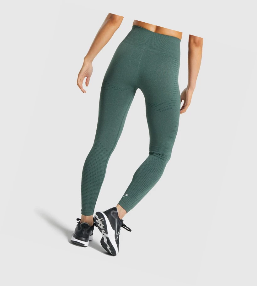 Leggins Gymshark Vital Seamless 2.0 High Waisted Mujer Verdes Oscuro | PZCMKGY-05