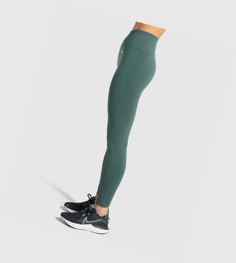 Leggins Gymshark Vital Seamless 2.0 High Waisted Mujer Verdes Oscuro | PZCMKGY-05