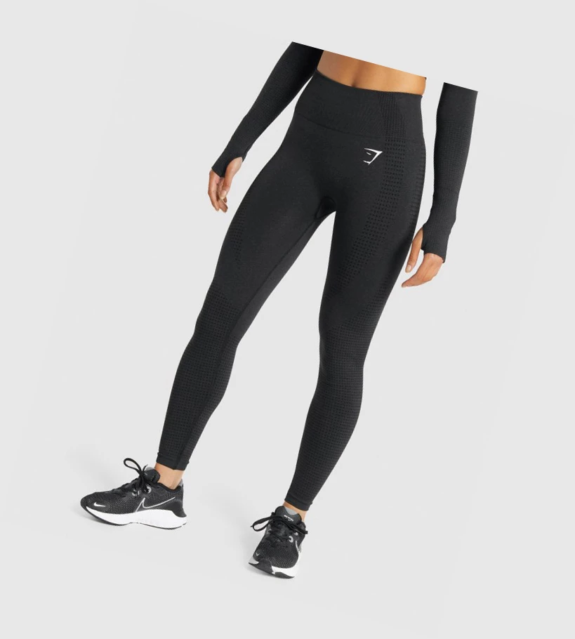 Leggins Gymshark Vital Seamless 2.0 High Waisted Mujer Negros | RCBMUAF-60