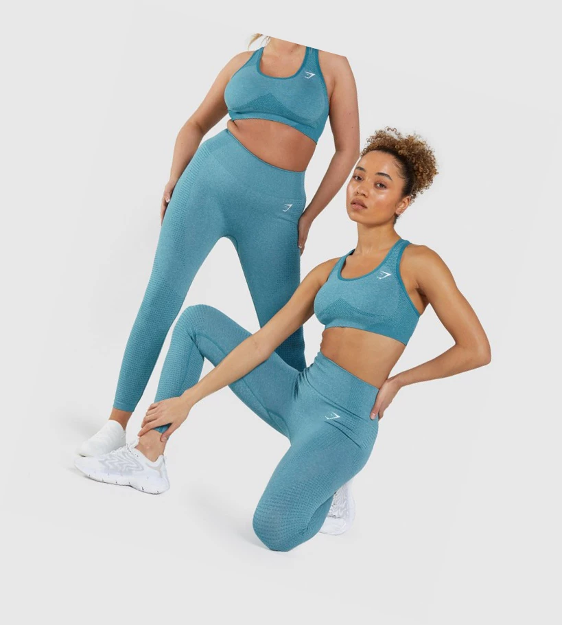 Leggins Gymshark Vital Seamless 2.0 High Waisted Mujer Turquesa | RKSMDBQ-67