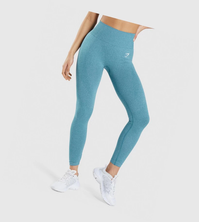 Leggins Gymshark Vital Seamless 2.0 High Waisted Mujer Turquesa | RKSMDBQ-67