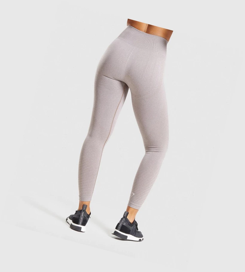 Leggins Gymshark Vital Seamless 2.0 High Waisted Mujer Grises Marrom | SGIRULP-61