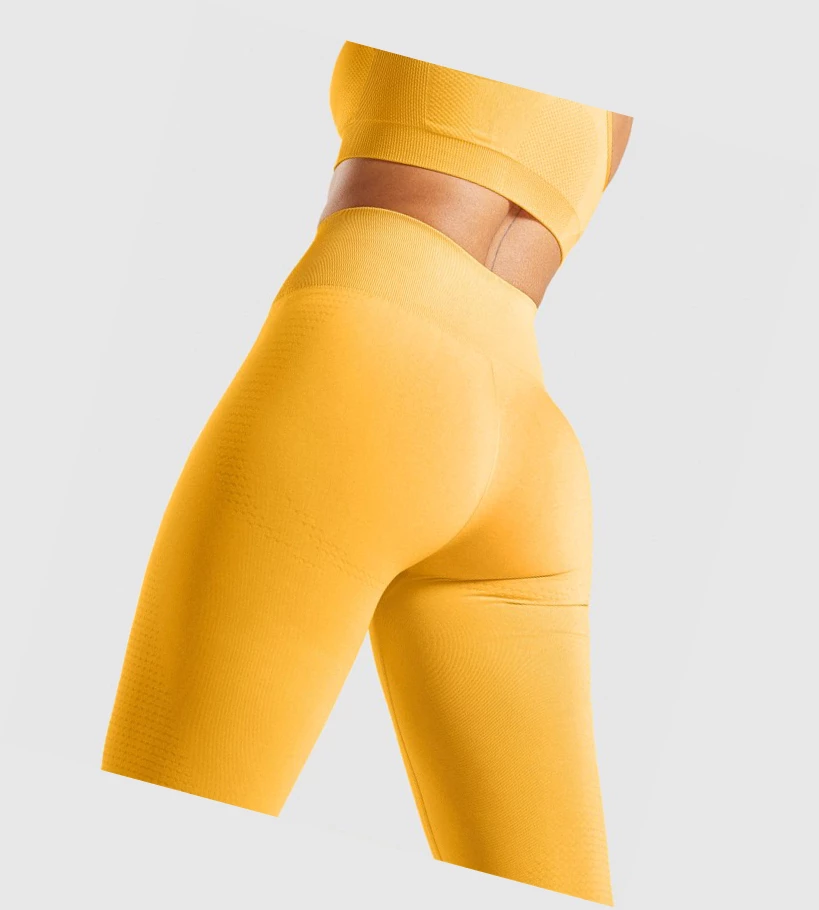 Leggins Gymshark Vital Seamless 2.0 High Waisted Mujer Amarillos | XOBIEJR-29