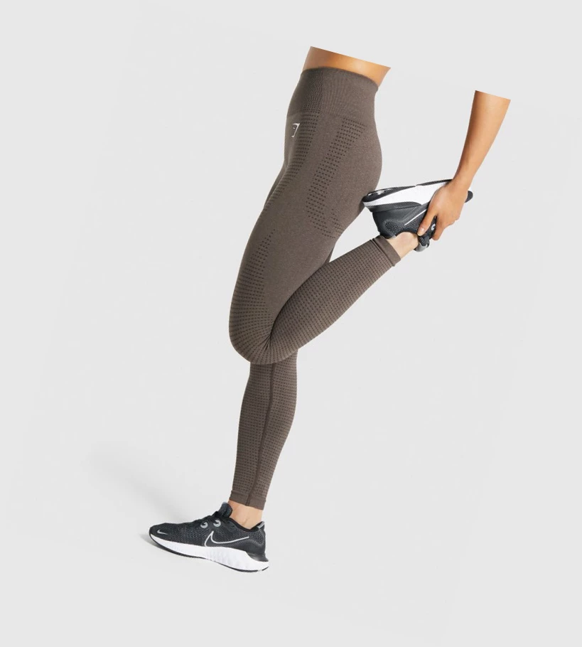 Leggins Gymshark Vital Seamless 2.0 High Waisted Mujer Marrom | ZIUAHKR-78