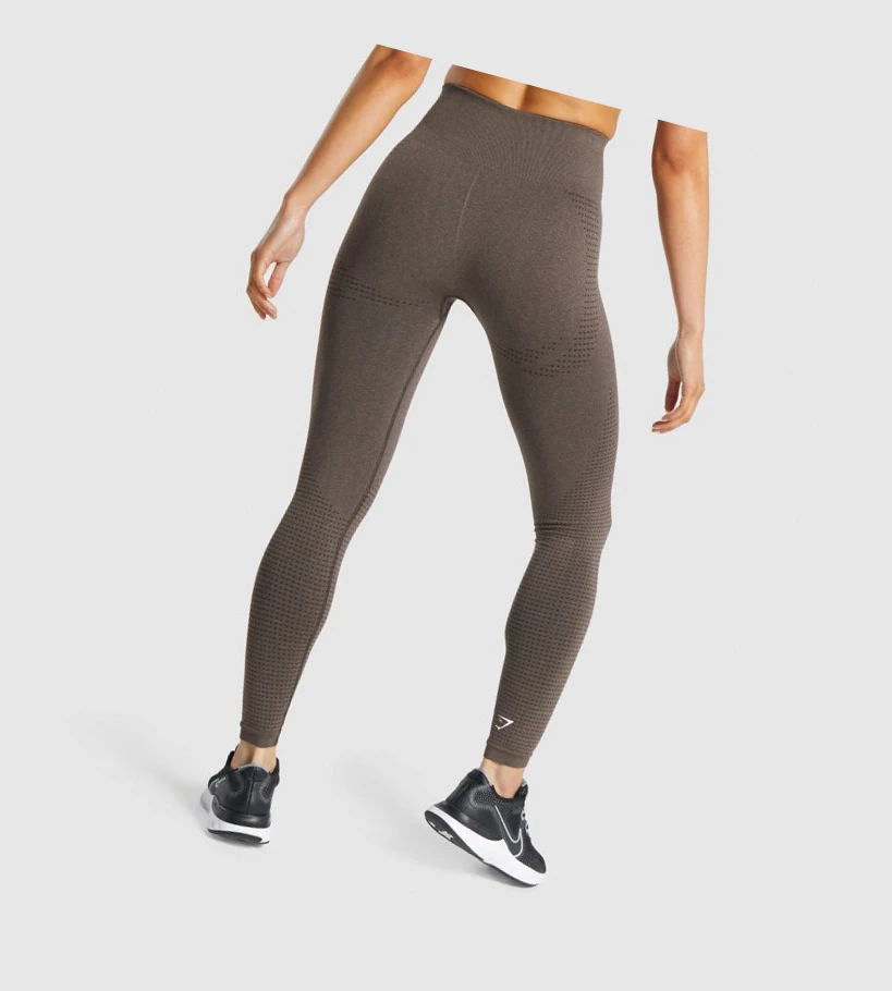 Leggins Gymshark Vital Seamless 2.0 High Waisted Mujer Marrom | ZIUAHKR-78