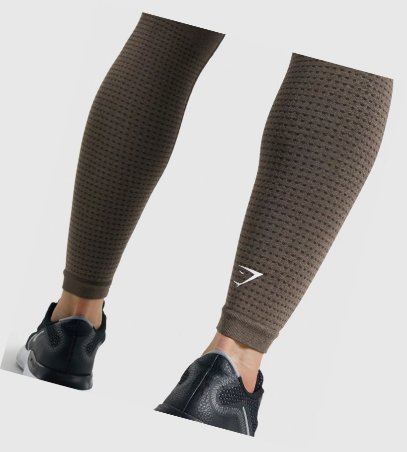 Leggins Gymshark Vital Seamless 2.0 High Waisted Mujer Marrom | ZIUAHKR-78