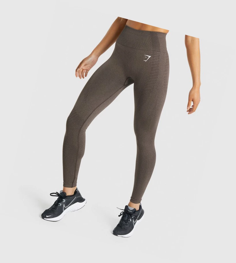 Leggins Gymshark Vital Seamless 2.0 High Waisted Mujer Marrom | ZIUAHKR-78