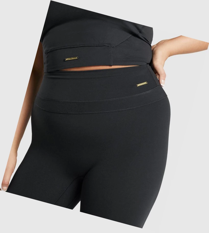 Leggins Gymshark Whitney High Rise High Waisted Mujer Negros | FXHQMTG-76