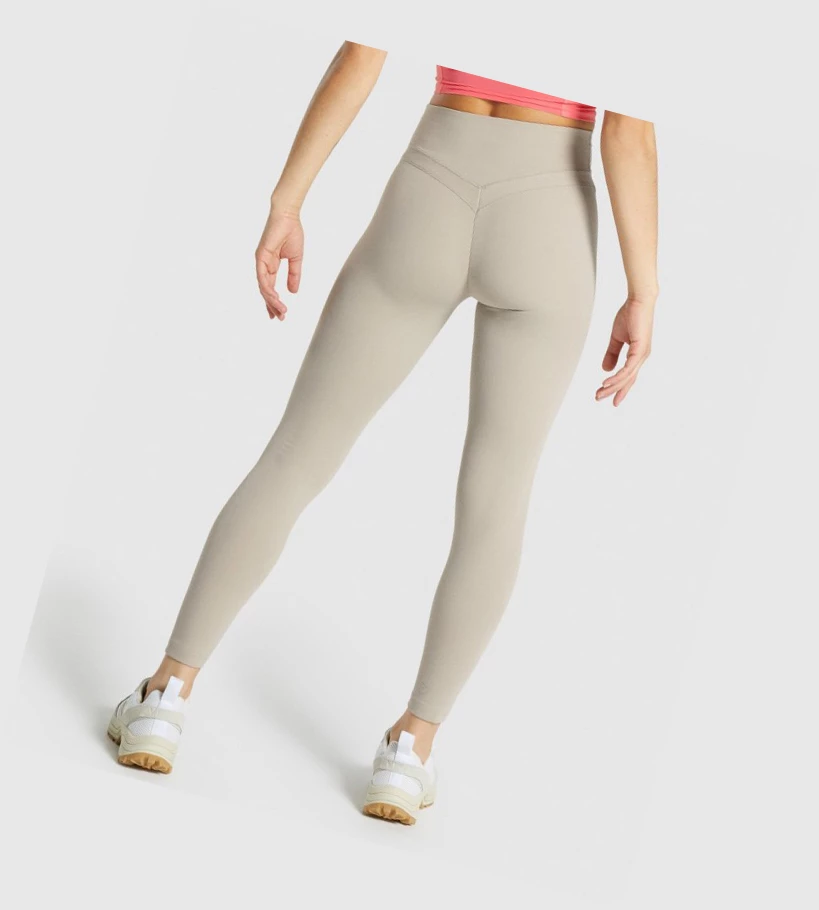 Leggins Gymshark Whitney High Rise High Waisted Mujer Blancos | MBLYGJP-72