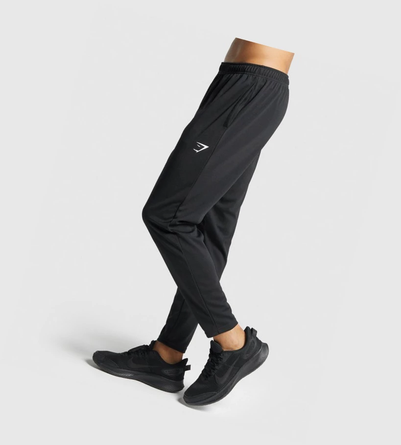 Pantalones Jogger Gymshark Arrival Knit Hombre Negros | HUVJWSO-29