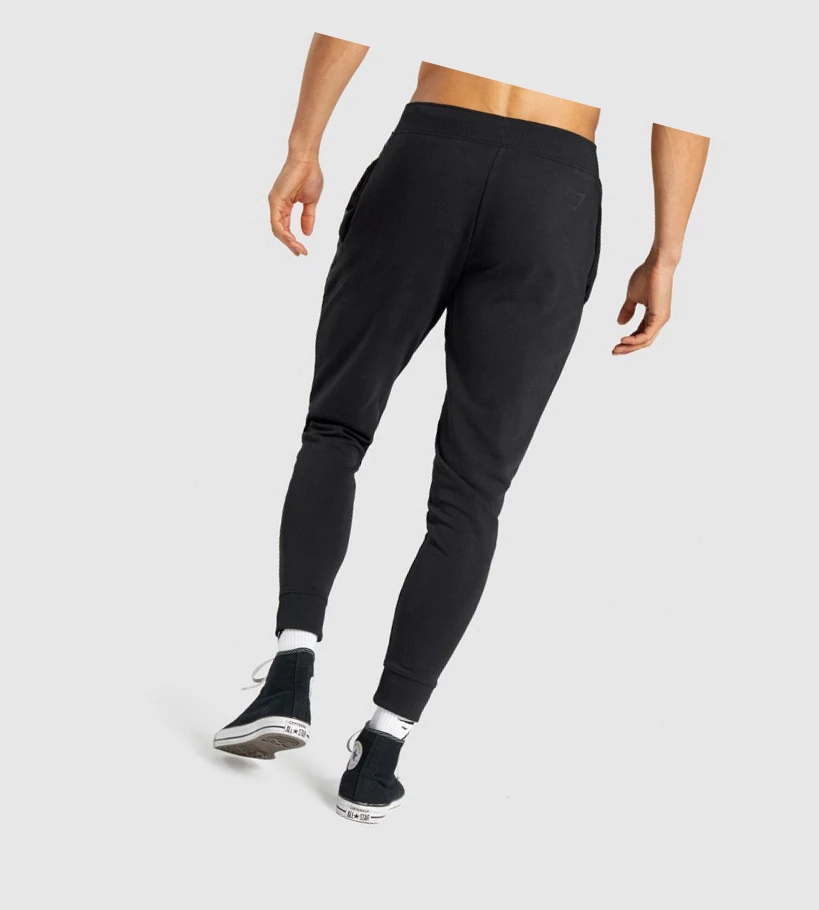 Pantalones Jogger Gymshark Bold Hombre Negros | ELQKBWU-01