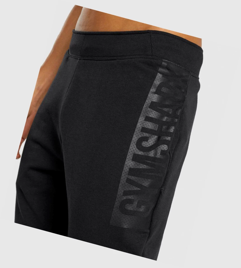 Pantalones Jogger Gymshark Bold Hombre Negros | ELQKBWU-01