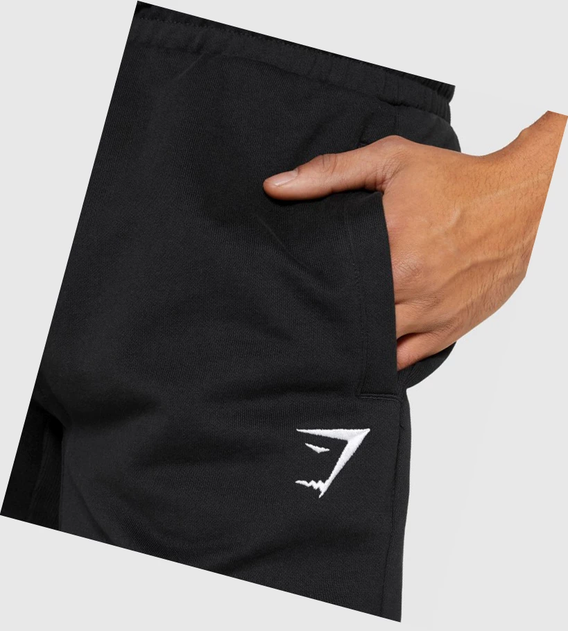 Pantalones Jogger Gymshark Essential Oversized Hombre Negros | FAEMPNB-83