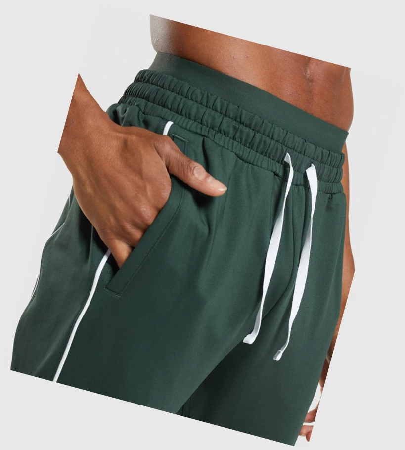 Pantalones Jogger Gymshark Recess Hombre Obsidian Verdes Blancos | YCUBHAV-62