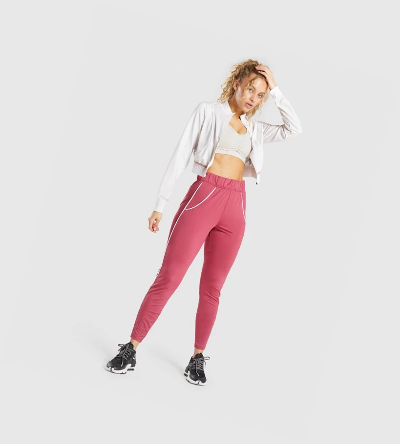 Pantalones Jogger Gymshark Recess Mujer Rosas | UFDKZSJ-70