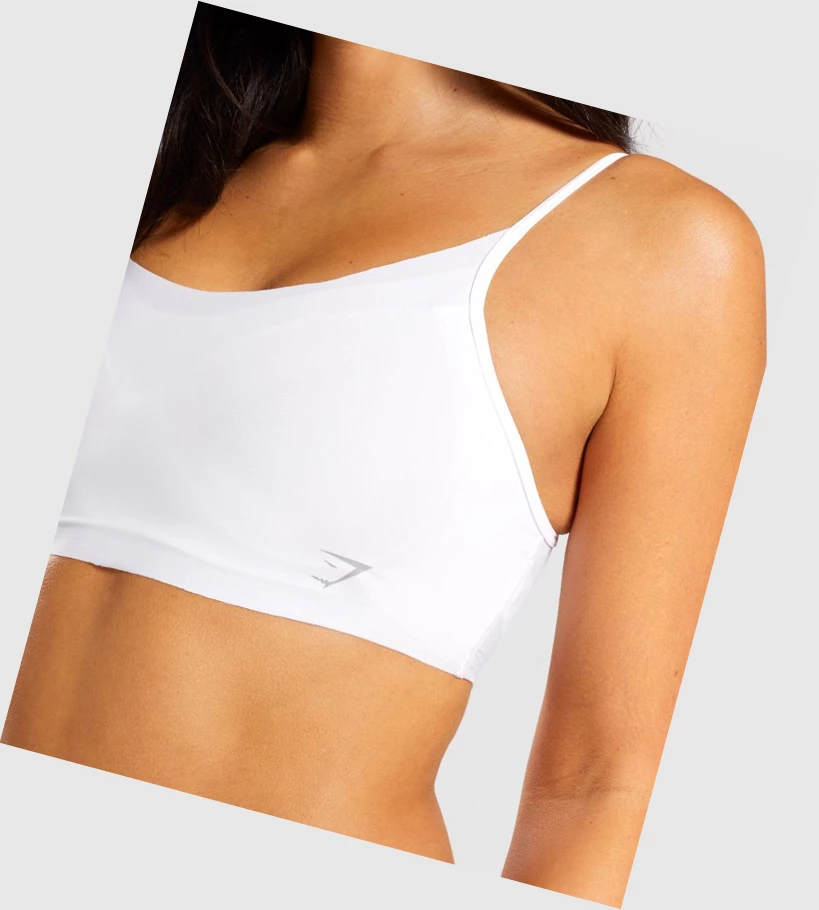 Ropa Interior Gymshark No VPL Bralette Mujer Blancos | BOMGVQE-82