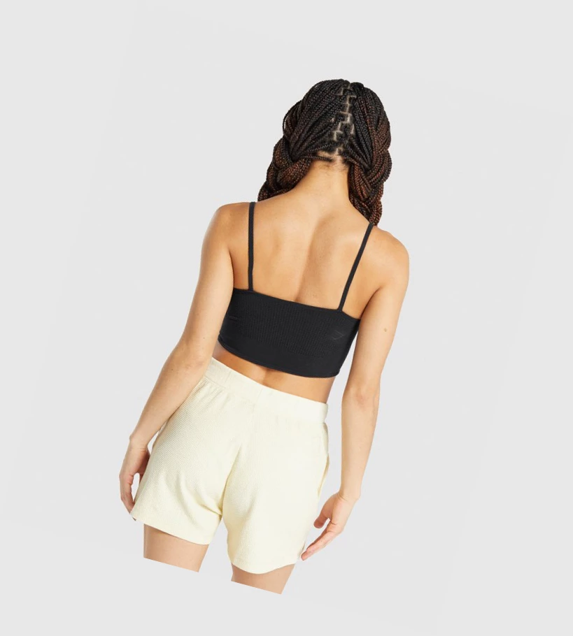 Ropa Interior Gymshark Pause Bralette Mujer Negros | QSHMXRW-96