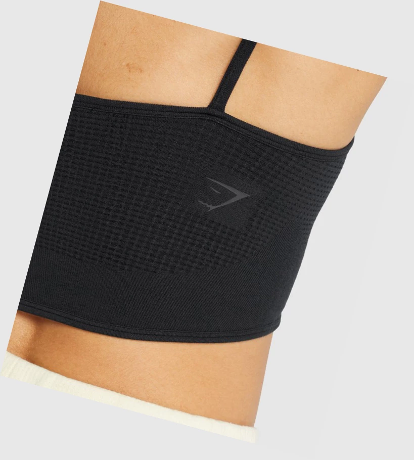 Ropa Interior Gymshark Pause Bralette Mujer Negros | QSHMXRW-96