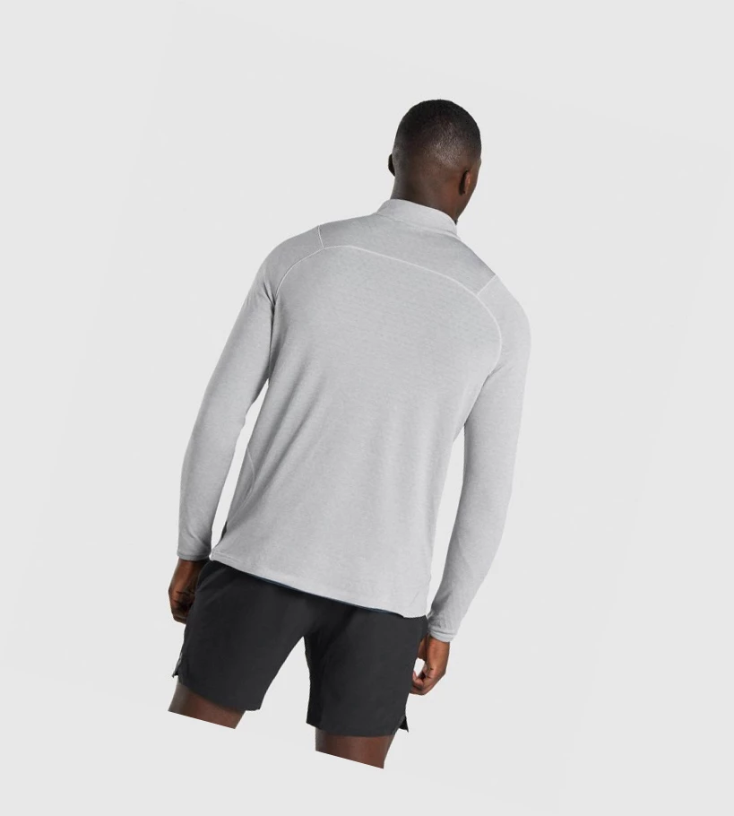 Sudadera Con Capucha Gymshark Apex 1/4 Zip Hombre Grises Claro | ZOJXQMV-72