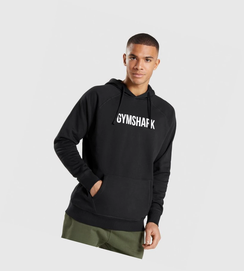 Sudadera Con Capucha Gymshark Apollo Hombre Negros | KZIBUEL-58