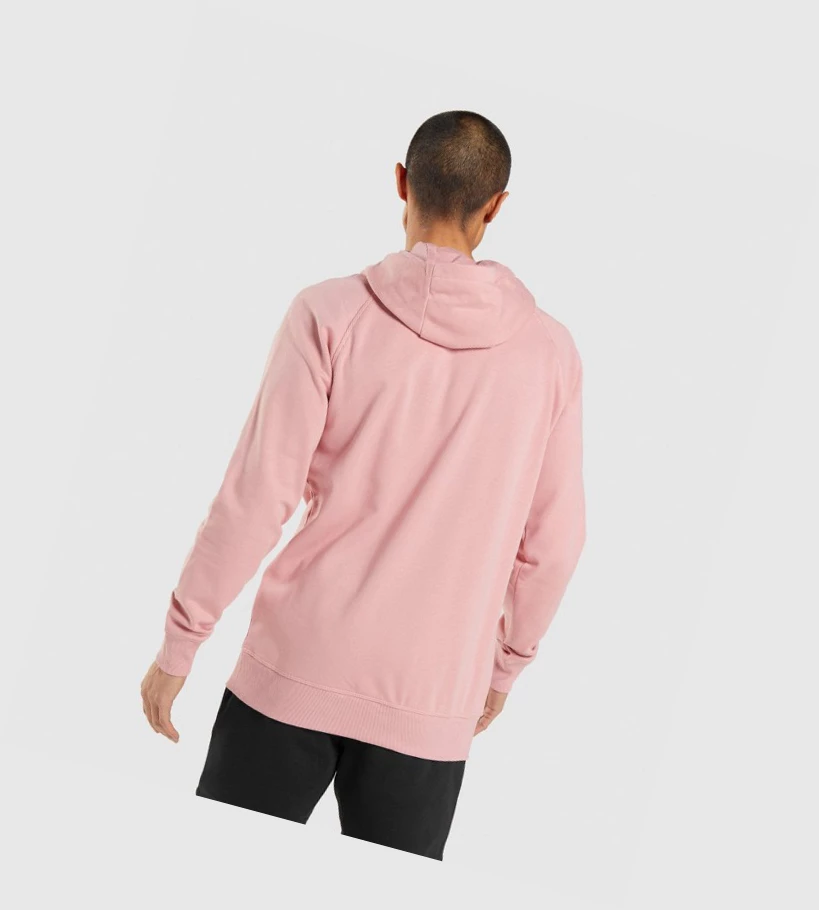 Sudadera Con Capucha Gymshark Central Hombre Rosas | AJHMYSQ-84