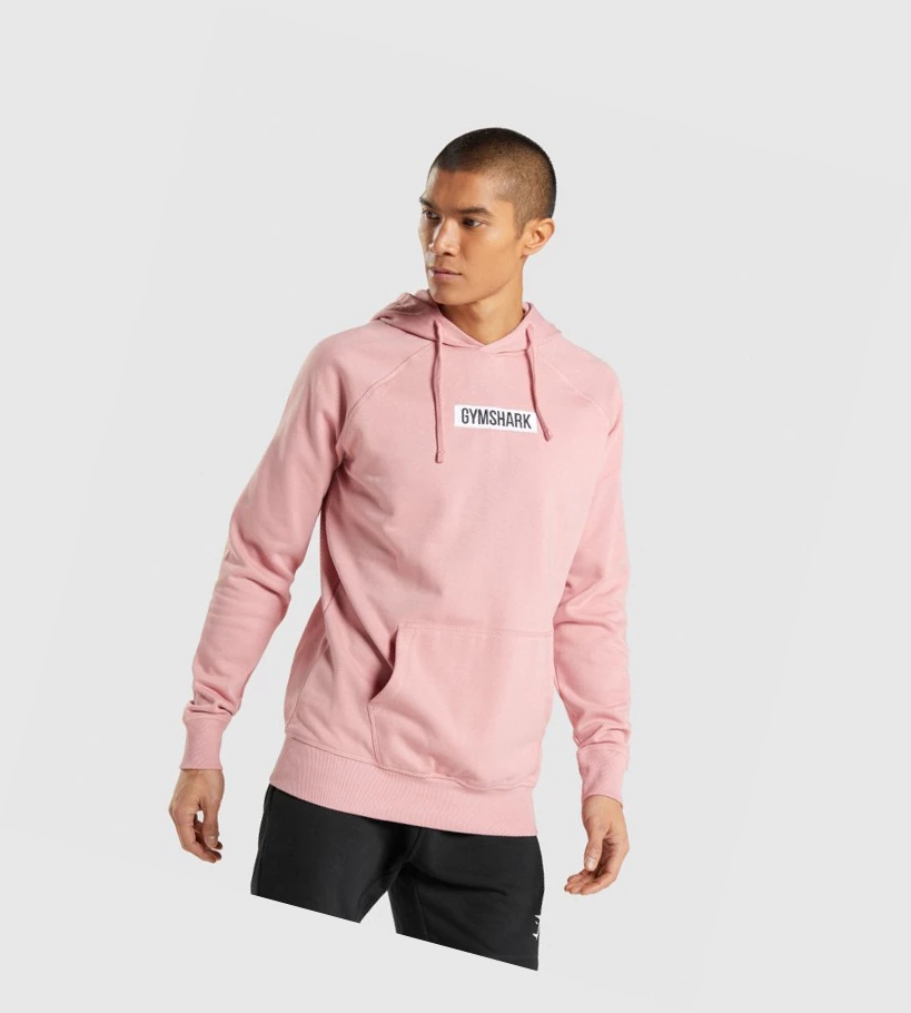 Sudadera Con Capucha Gymshark Central Hombre Rosas | AJHMYSQ-84